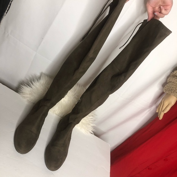 SOLD Marc Fisher Humor Suede Over The Knee Riding Boots - Picture 4 of 12